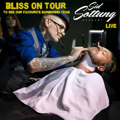 BLISS on TOUR to see our favourite barbering team SID SOTTUNG academy live