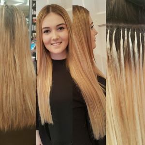 bonded hair extensions at bliss hairdressers in loughborough and nottingham
