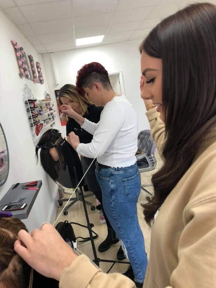 Hair Extension Training, Salons, Nottingham, Loughborough