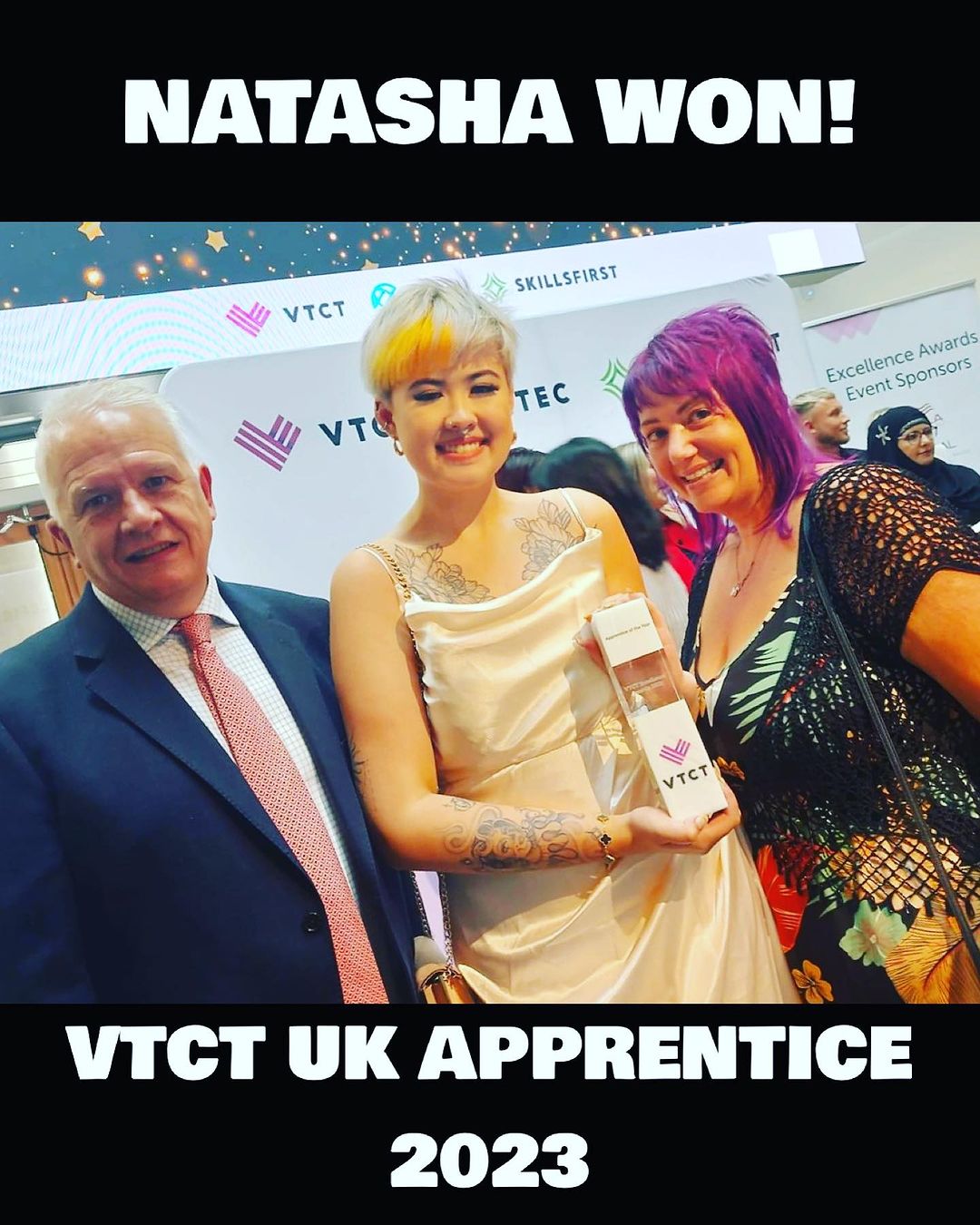 Bliss’ Natasha Named Apprentice of The Year at The VTCT Awards!