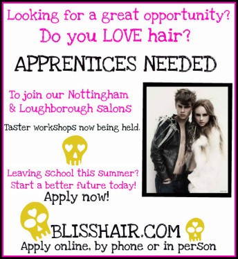 Hairdressing apprentice jobs, Nottingham and Loughborough