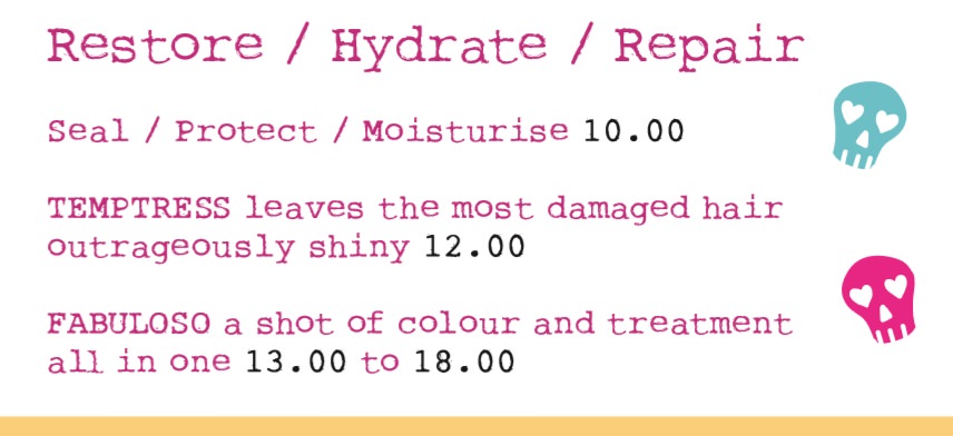 Treatment Prices at Bliss Hair Salons in Nottingham & Loughborough