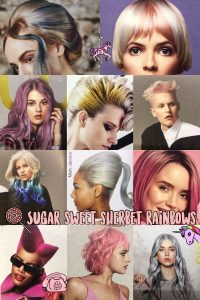 candy inspired hair colour trend, bliss hair salons, nottingham, loughborough
