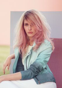 pastel pink hair colours